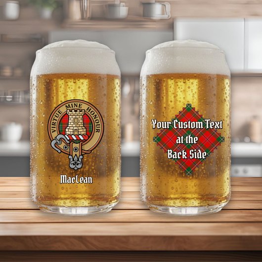 クランMacLeanクレストオーバータータンチェック ガラス缶