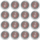 クランMacLeanクレスト&タータンチェックノットシール シール (正面)