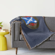 クランMacLeanタータンチェックノット&フラグ