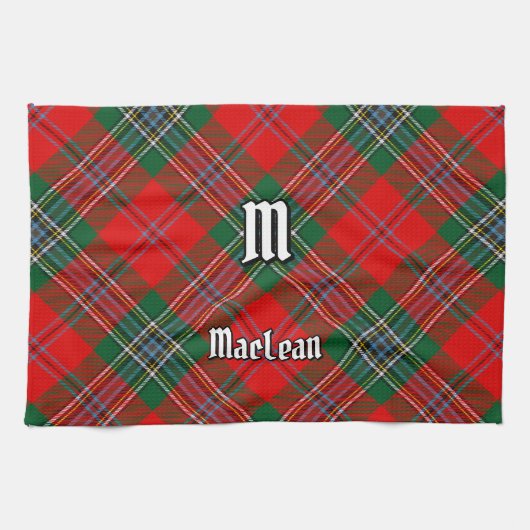 クランMacLeanタータンチェック キッチンタオル (横)
