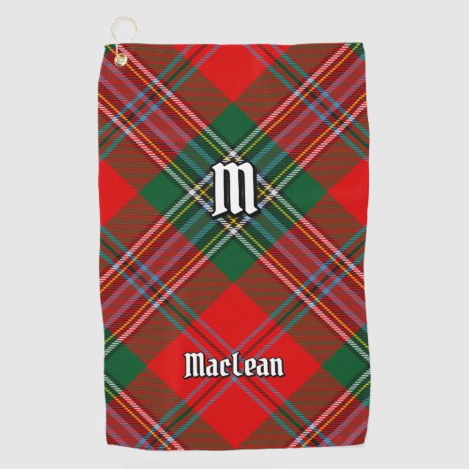クランMacLeanタータンチェック ゴルフタオル (正面)