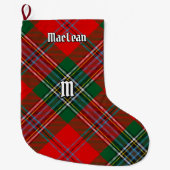 クランMacLeanタータンチェック ラージクリスマスストッキング (正面)
