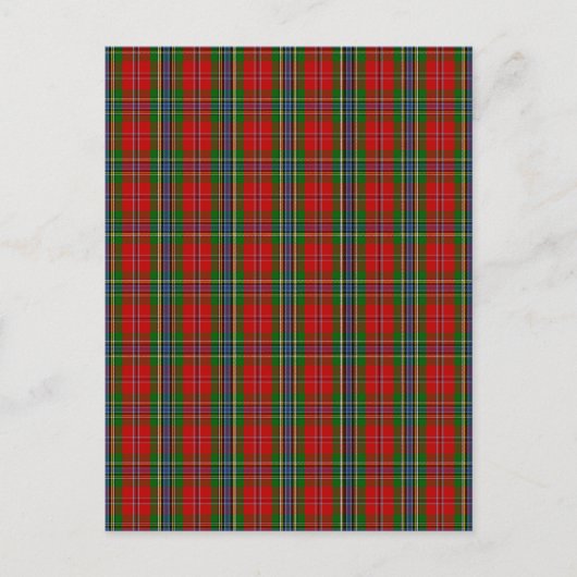 クランMacLean Of Duartタータンチェック ポストカード (正面)