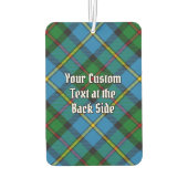 クランMacLeodクレストオーバー狩りタータンチェック カーエアーフレッシュナー (裏面)