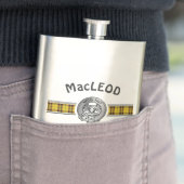 クランMacLeod (編集)クレスト&タータンチェック フラスク (インサイチュ)
