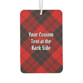 クランMacLeod ofラセイクレストoverタータンチェック カーエアーフレッシュナー (裏面)