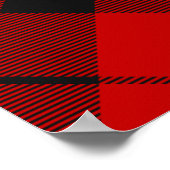 クランMacLeod ofラセイクレストoverタータンチェック ポスター (角)