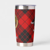クランMacLeod ofラセイクレストoverタータンチェック 保温保冷タンブラー (左面)