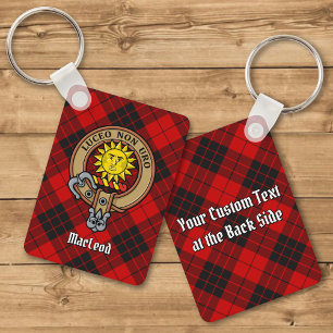 クランMacLeod ofラセイクレストoverタータンチェックKeychain キーホルダー