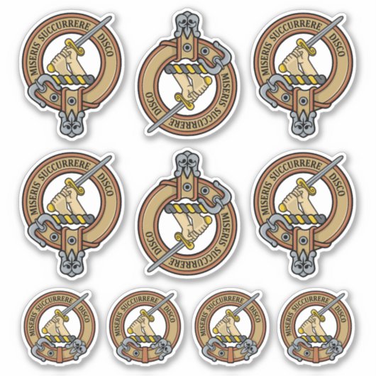 クランMacMillanクレストシールセット シール (正面)