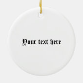 クランMacNabクレストバッジとタータンチェック パーソナライズされた セラミックオーナメント (裏面)