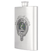 クランMacNeillのギガクレスト&タータンチェック フラスク (左)