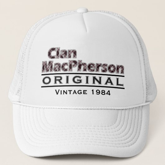 クランMacPhersonカスタマイズヴィンテージの誕生日 キャップ (正面)