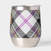 クランMacPhersonクレストオーバードレスタータンチェック (左面)