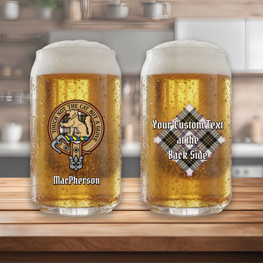 クランMacPhersonクレストオーバードレスタータンチェック ガラス缶