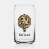 クランMacPhersonクレストオーバードレスタータンチェック ガラス缶 (正面)