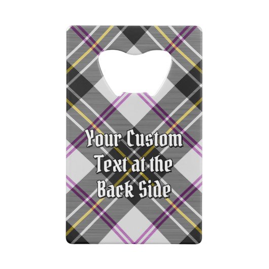 クランMacPhersonクレストオーバードレスタータンチェック クレジットカード栓抜き (裏面)