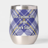 クランMacPhersonクレストオーバーブルードレスタータンチェック (背面)