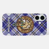 クランMacPhersonクレストオーバーブルードレスタータンチェック Case-Mate iPhoneケース (裏面 (横))