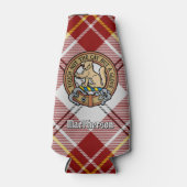 クランMacPhersonクレストオーバーレッドドレスタータンチェック ボトルクーラー (正面)