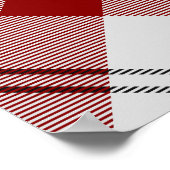 クランMacPhersonクレストオーバーレッドドレスタータンチェック ポスター (角)