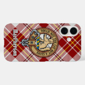 クランMacPhersonクレストオーバーレッドドレスタータンチェック Case-Mate iPhoneケース (裏面 (横))