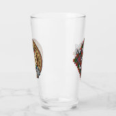 クランMacPhersonクレストタータンチェック タンブラーグラス (左)