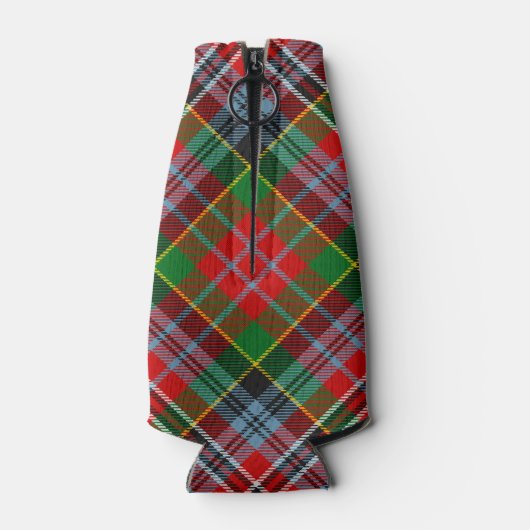 クランMacPhersonクレスト上のタータンチェックボトルクール ボトルクーラー (裏面)