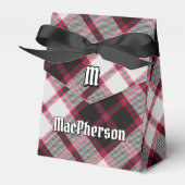 クランMacPhersonクレスト上の狩りタータンチェック フェイバーボックス (正面サイド)