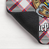 クランMacPhersonクレスト上の狩りタータンチェック マウスパッド (コーナー)