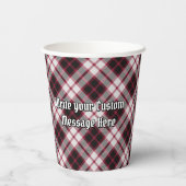 クランMacPhersonクレスト上の狩りタータンチェック 紙コップ (裏面)