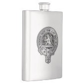 クランMacPhersonクレスト&タータンチェック フラスク (右)