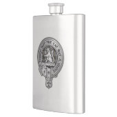 クランMacPhersonクレスト&タータンチェック フラスク (左)