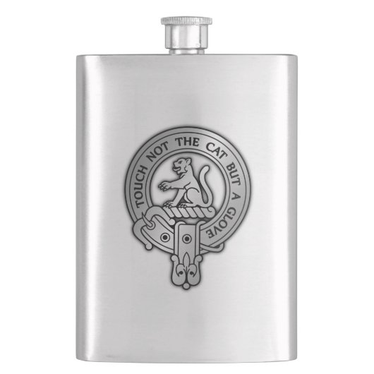 クランMacPhersonクレスト フラスク (正面)