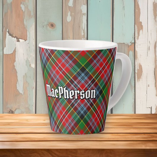 クランMacPhersonタータンチェックラテMug カフェラテマグ
