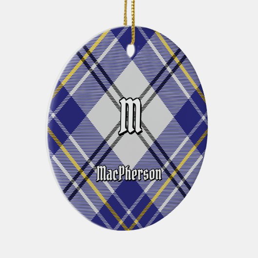 クランMacPhersonブルードレスタータンチェックセラミックオーナメント セラミックオーナメント (右)