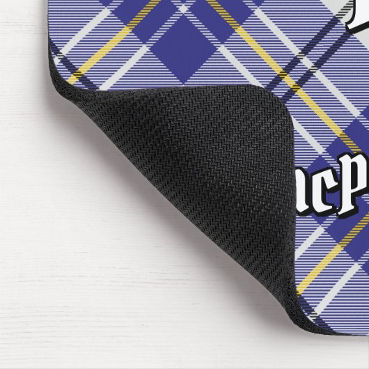 クランMacPhersonブルードレスタータンチェックマウスパッド マウスパッド (コーナー)