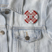 クランMacPhersonレッドドレスタータンチェックボタン 缶バッジ (インサイチュ)