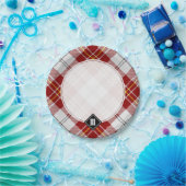 クランMacPhersonレッドドレスタータンチェック紙プレート ペーパープレート (パーティー)