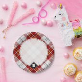 クランMacPhersonレッドドレスタータンチェック紙プレート ペーパープレート (パーティー)