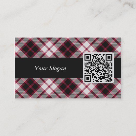 クランMacPherson狩りタータンチェック名刺 名刺 (裏面)