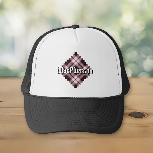 クランMacPherson狩りタータンチェックTrucker Hat キャップ