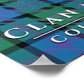 クランMacThomasスコットランドの色2タータンチェックPlaid ポスター (角)