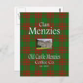 クランMenzies古い城Menziesコーヒー社。 ポストカード (正面/裏面)