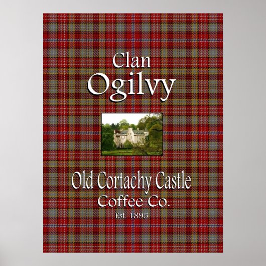クランOgilvyの古いコルタキキャッスルコーヒー社。 ポスター (正面)
