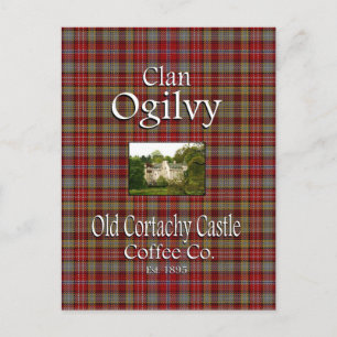 クランOgilvyの古いコルタキキャッスルコーヒー社。 ポストカード
