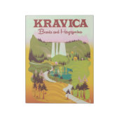 クラヴィカ滝ボスニア・ヘルツェゴビナ ノートパッド (回転)