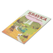 クラヴィカ滝ボスニア・ヘルツェゴビナ ノートパッド (アングル)