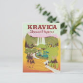 クラヴィカ滝ボスニア・ヘルツェゴビナ ポストカード (スタンド正面)