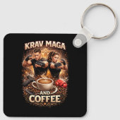 クラヴ・マガとコーヒー キーホルダー (裏面)